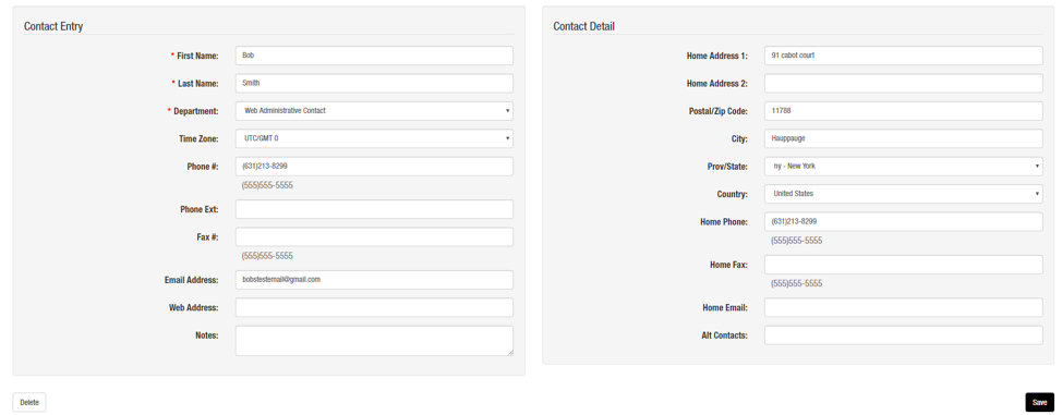 Update Web User