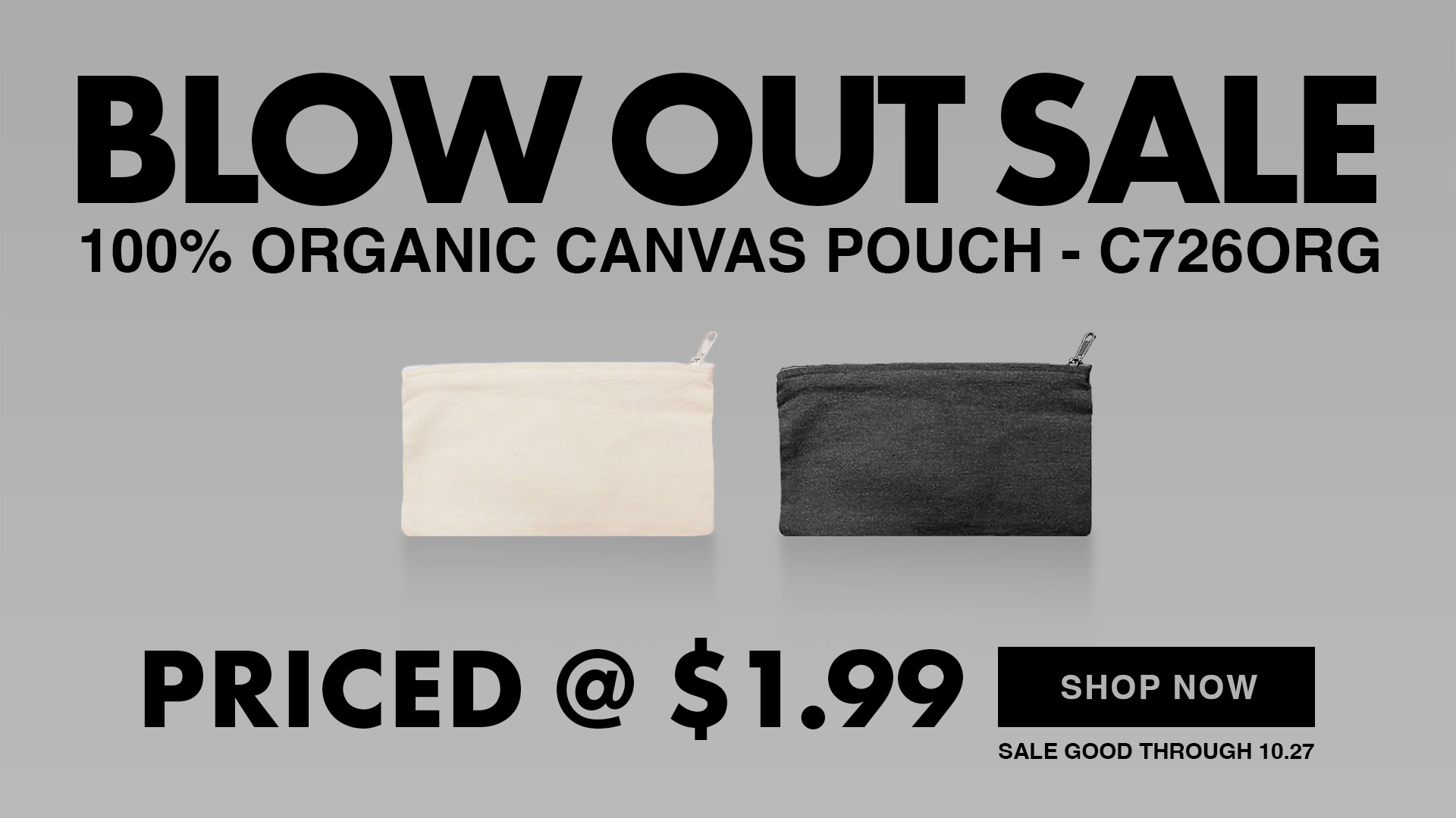 Wholesale Organic Zipper Pouch