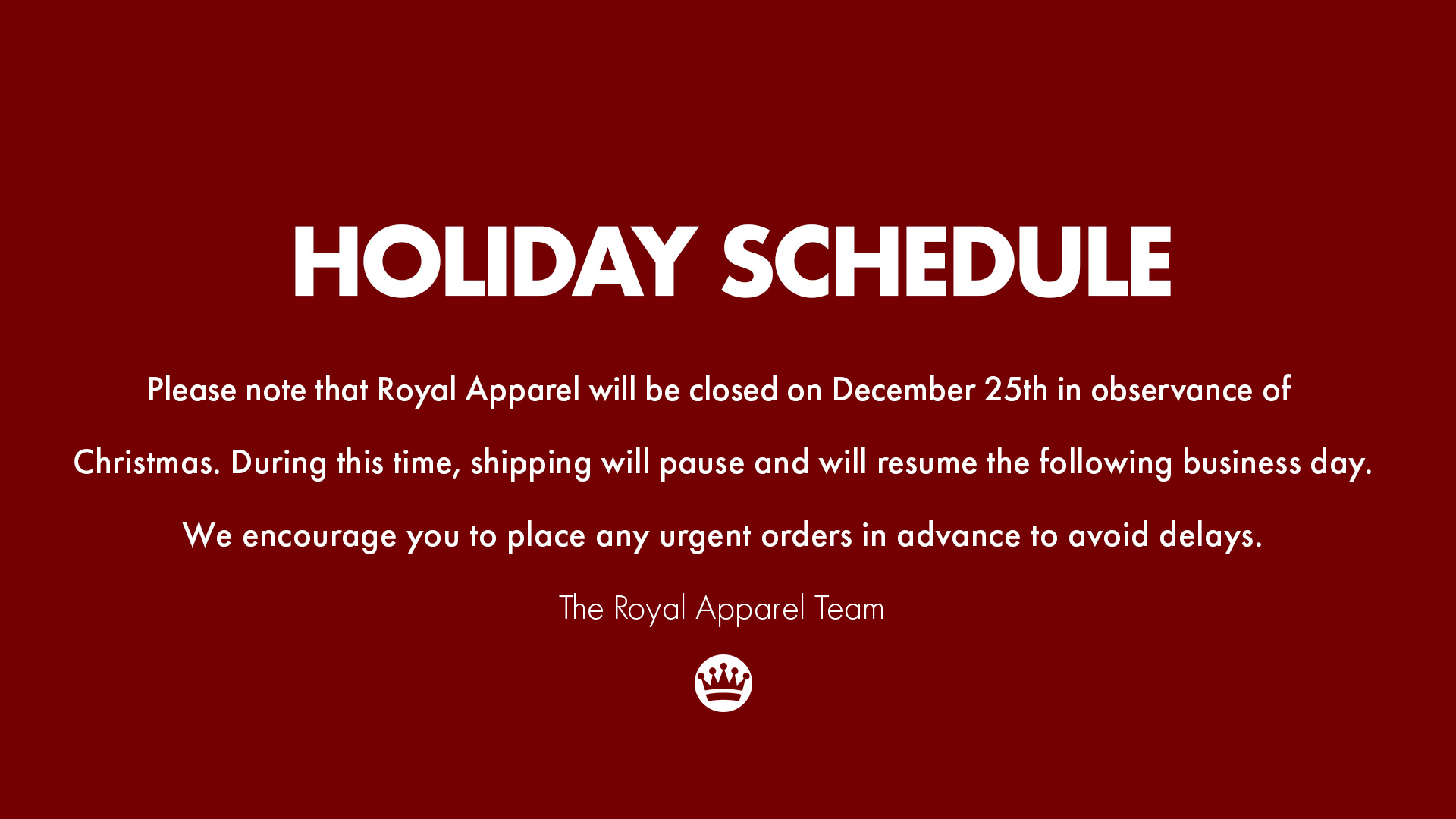 Custom Apparel Low MoQ Slide