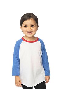 Toddler Americana Raglan Baseball Shirt