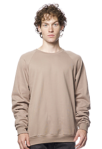 Unisex Organic Raglan Crew Neck Sweatshirt