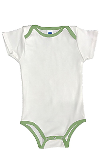 Infant Organic One Piece Contrast Binding