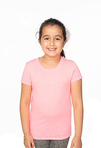 Youth Burnout Wash Short Sleeve Girls Tee