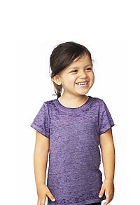Toddler Burnout Wash Short Sleeve Girls Tee