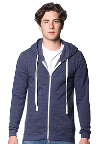 Unisex Triblend Fleece Zip Hoodie