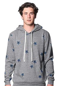 Unisex Triblend Pullover Star Hoody