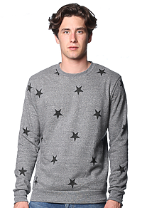 Unisex Triblend Crew Star Sweatshirt