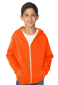 Youth Fashion Fleece Neon Zip Hoodie