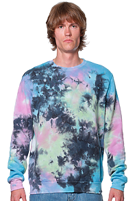 Unisex Galaxy Tie Dye Crew Sweatshirt
