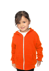 Toddler Fashion Fleece Neon Zip Hoodie