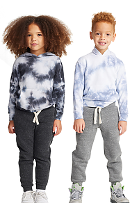 Toddler Fleece Cloud Tie Dye Pullover Hoodie