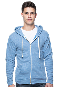Unisex eco Triblend Fleece Full Zip Hoodie
