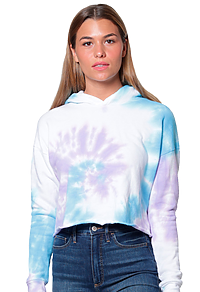 Swirl Tie Dye Crop Hoodie