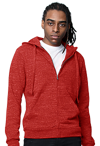 Unisex eco Triblend French Terry Full Zip Hoodie