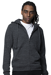Unisex eco Triblend French Terry Full Zip Hoodie