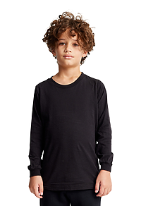 Youth Organic Long Sleeve Crew Tee