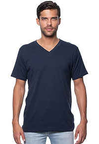 Unisex Organic Short Sleeve V-neck