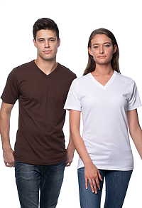 Unisex Short Sleeve V-Neck