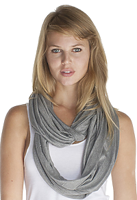 Unisex Viscose Bamboo Organic Cotton Infinity Scarf